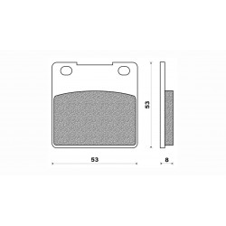 Τακάκια Daytona 33178 (FA161)(FD086) Τακάκια Daytona 33178 (FA161)(FD086)